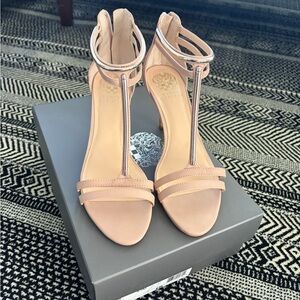 Vince Camuto Blush Strappy Heels